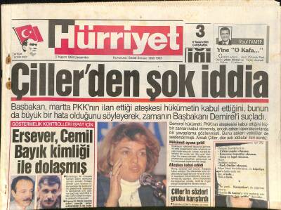 Hürriyet Gazetesi 17 Kasım 1993 - Çillerin Sözleri Grubu Karıştırdı - Galatasarayda 10 Milyar Krizi GZ128045 - 1