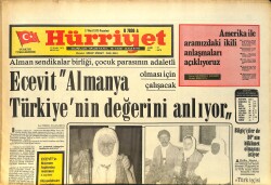 Hürriyet Gazetesi 17 Mart 1975 - Ecevit: Almanya Türkiye'nin Değerini Anlıyor - Ecevit'in Bremen Toplantısı GZ157540 - Gökçekoleksiyon