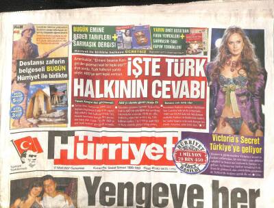 Hürriyet Gazetesi 17 Mart 2007 - Victorias Secret Türkiyeye Geliyor GZ113459 - 1