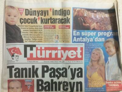 Hürriyet Gazetesi 17 Mayıs 2005 - Tanık Paşaya Bahreyn Sorgusu GZ29916 - 1