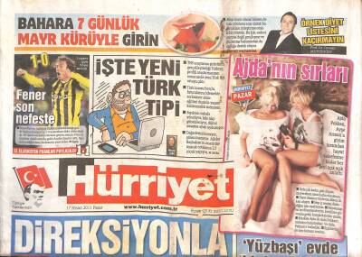 Hürriyet Gazetesi 17 Nisan 2011 - Cihaner CHPnin Denizli Adayı - Nicholas Cage Cezaevinde GZ125553 - 1