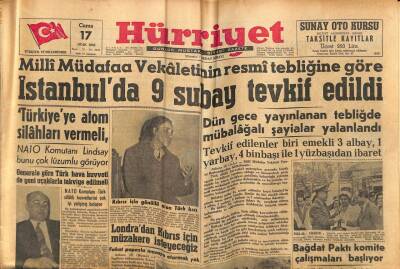 Hürriyet Gazetesi 17 Ocak 1958 - Bağdat Paktı Komite Çalışmaları Başlıyor GZ81081 - 1