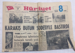 Hürriyet Gazetesi 17 Ocak 1963 - Karakış Bütün Şiddetiyle Bastırdı - GZ17768 - 1