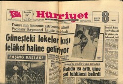 Hürriyet Gazetesi 17 Ocak 1968 - Depremden 1427 Kişinin Kaybolduğu Sicilyada Etna Yanardağı 10 Dakikada Bir İndifa Ediyor GZ72635 - 2