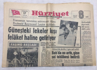 Hürriyet Gazetesi 17 Ocak 1968 - İstanbul Ankara Yolu Aşılmaz Halde - GZ17956 - 1