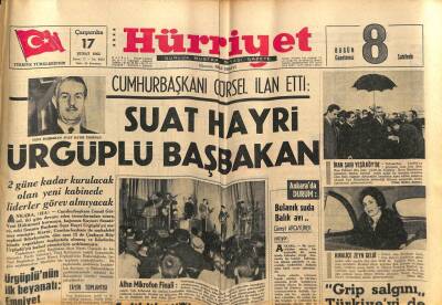 Hürriyet Gazetesi 17 Şubat 1965 - Grip Salgını Türkiyeyi de Tehdit Ediyor GZ74864 - 1