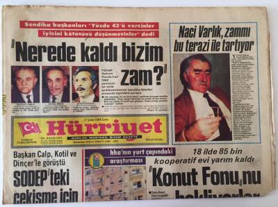 Hürriyet Gazetesi 17 Şubat 1984 - 18 İlde 85 Bin Kooperatif Evi Yarım Kaldı GZ26687 - 1