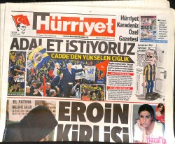 Hürriyet Gazetesi 17 Şubat 2014 - Fazıl Say'dan Tahliye İsyanı - Kılıçdaroğlu'ndan Erdoğan'a 'Mahkemeye Vermezsen Namertsin' GZ160165 - Gökçekoleksiyon