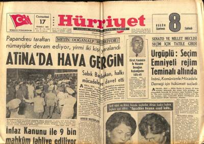 Hürriyet Gazetesi 17 Temmuz 1965 - Ruslar , Uzaya 12 Ton Ağırlığında Peyk Attı GZ67472 - 2