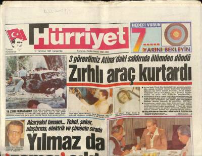 Hürriyet Gazetesi 17 Temmuz 1991 - Asil Nadirin Evi Soyuldu - Atatürkün Çilingir Sofrası GZ88241 - 1