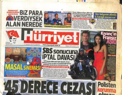 Hürriyet Gazetesi 17 Temmuz 2013 - Kıvanç Tatlıtuğun Fransız Sevgilisi GZ104723 - 1