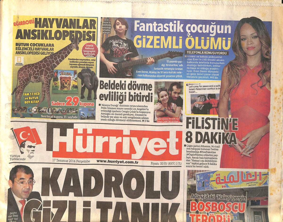 Hürriyet Gazetesi 17 Temmuz 2014 - 2014'ün En Dizel Otomatikleri Skoda GZ159564 - 1