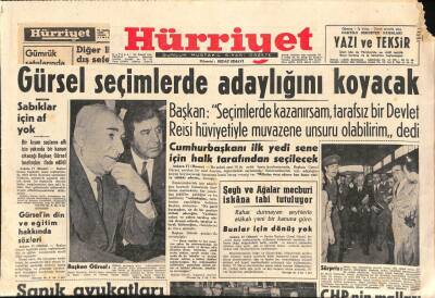 Hürriyet Gazetesi 18 Ekim 1960 - Kennedyyi En Çok Kadınlar Tutuyor - Gürsel Seçimlerde Adaylığını Koyacak GZ92146 - 1