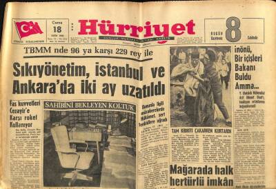 Hürriyet Gazetesi 18 Ekim 1963 - İzzet Akçal , Toptaşı Cezaevine Konuldu GZ65239 - 2
