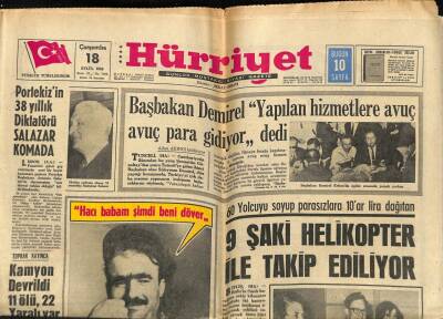 Hürriyet Gazetesi 18 Eylül 1968 - Portekizin 38 Yıllık Diktatörü Salazar Komada GZ70995 - 1