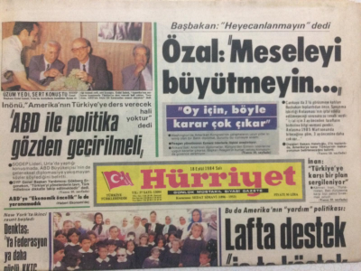 Hürriyet Gazetesi 18 Eylül 1984 - İnönü ABD İle Politika Gözden Geçirilmeli GZ27454 - 1