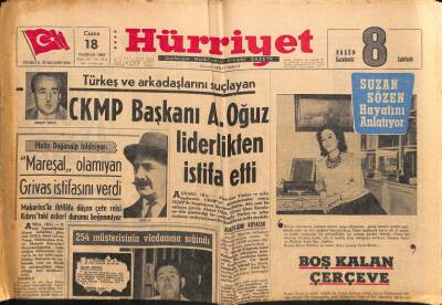 Hürriyet Gazetesi 18 Haziran 1965 - Ürgüplü , Demirelin Kendisine Vekalet Edip Edemiyeceğini Danıştaydan Sordu GZ90735 - 1