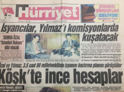 Hürriyet Gazetesi 18 Haziran 1991 - Semra Özal İstanbul Bakanı Gibi Olacak - GZ12047 - 2