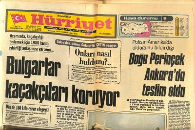 Hürriyet Gazetesi 18 Kasım 1980 - İzmirde Dün Brifinge Katılan Evren Bugün İstanbulda - Almanyadan Leopard Tankları Geliyor GZ88216 - 1