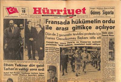Hürriyet Gazetesi 18 Mayıs 1958 - Lübnan Ordusu Dağlardaki Asilere Karşı Harekete Geçti GZ83009 - 1