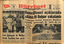 Hürriyet Gazetesi 18 Mayıs 1961 - Rumelifeneri Açıklarında Silahlı 10 Bulgar Yakalandı GZ68775 - 1