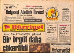 Hürriyet Gazetesi 18 Mayıs 1981 - Galatasaraylı Futbolcular Soyuldu - Akrep Nalan ve Arkadaşları Yakalandı GZ158135 - Gökçekoleksiyon