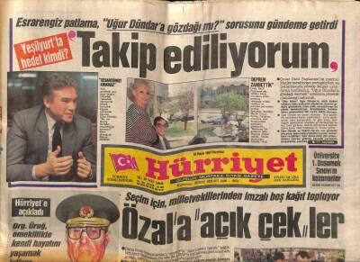 Hürriyet Gazetesi 18 Mayıs 1987 - Yeşilyurtta Hedef Kimdi ? GZ62331 - 2