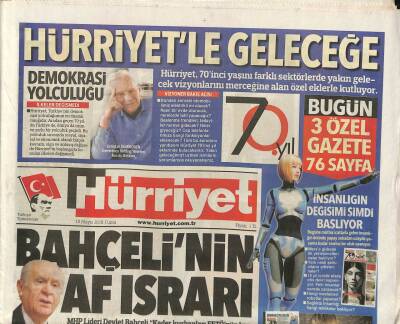 Hürriyet Gazetesi 18 Mayıs 2018 - İstanbulda Kudüs Zirvesi GZ84901 - 1