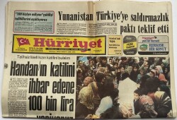 Hürriyet Gazetesi 18 Nisan 1976 - Yunanistan Türkiyeye Saldırmazlık Paktı Teklif Etti GZ60947 - 2