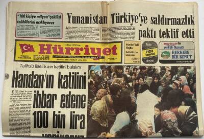 Hürriyet Gazetesi 18 Nisan 1976 - Yunanistan Türkiyeye Saldırmazlık Paktı Teklif Etti GZ60947 - 1