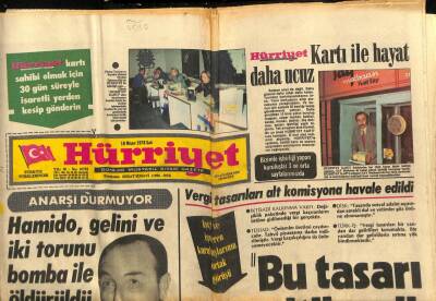 Hürriyet Gazetesi 18 Nisan 1978 - Hamido , Gelini Ve İki Torunu Bomba İle Öldürüldü GZ88444 - 1
