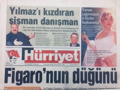 Hürriyet Gazetesi 18 Ocak 2001 - Sezen AksuVarsın Çağırmasın O Bizim Başkanımız GZ46907 - 1
