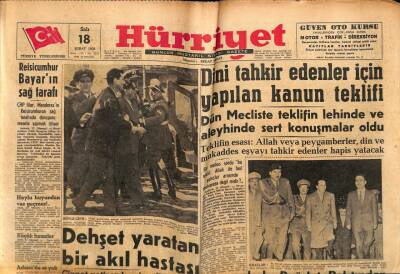 Hürriyet Gazetesi 18 Şubat 1958 - Jandarma İle Bekçi İki Kavgacıyı Öldürdüler GZ68982 - 1