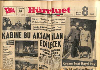 Hürriyet Gazetesi 18 Şubat 1965 - Anadoluda Antika Eşya Arayan Alman Genci Bir Köylü Kıza Aşık Oldu GZ74865 - 1