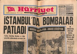 Hürriyet Gazetesi 18 Şubat 1971 - İstanbulda Bombalar Patladı GZ68781 - 1