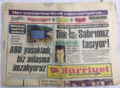 Hürriyet Gazetesi 18 Şubat 1984 - Dev- Sol Davası Sonuçlandı 7 İdam - GZ19668 - 1