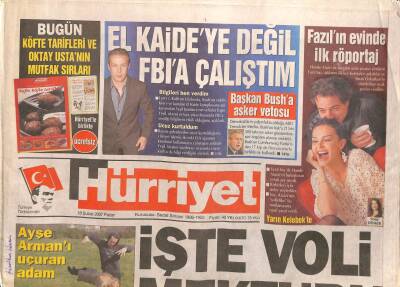 Hürriyet Gazetesi 18 Şubat 2007 - Ayşe Armanı Uçuran Adam GZ109617 - 1