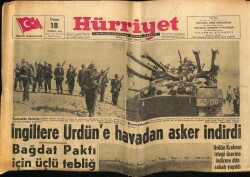 Hürriyet Gazetesi 18 Temmuz 1958 - Birleşik Amerika Akdenize Büyük Deniz Kuvvetleri Yığıyor GZ68935 - 1