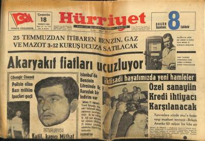 Hürriyet Gazetesi 18 Temmuz 1962 - 63 Milyon Liralık Afyon Yakalandı GZ72620 - 2