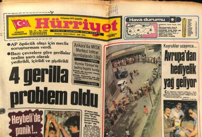 Hürriyet Gazetesi 18 Temmuz 1979 - Avrupadan Hediyelik Yağ Geliyor - Carterın Bakanları İstifalarını Teklif Ettiler GZ119207 - 1