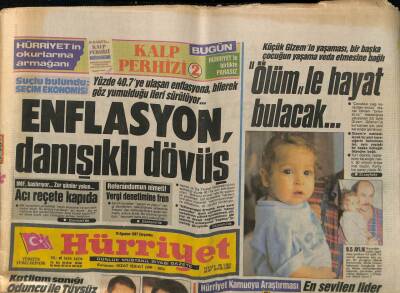 Hürriyet Gazetesi 19 Ağustos 1987 - Özalın Soluğu Demirelin Ensesinde GZ83364 - 1