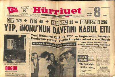 Hürriyet Gazetesi 19 Aralık 1963 - Amerika , Askeri Yardımı Kısıyor GZ70883 - 2