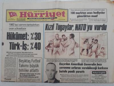 Hürriyet Gazetesi - 19 Aralık 1981 - Bülent Ecevit Ağır Cezada Yargılandı, Beşiktaş Futbol Takımı Büyük Tehlike Atlattı GZ112668 - 1