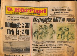 Hürriyet Gazetesi 19 Aralık 1981 - Kızıl Tugaylar , NATOyu Vurdu GZ70443 - 2