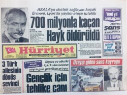 Hürriyet Gazetesi 19 Aralık 1985 - 700 Milyonla Kaçan Hayk Öldürüldü GZ43342 - 2