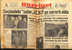 Hürriyet Gazetesi 19 Ekim 1948 - Rum Patriği Nihayet Dün İstifasını Verdi GZ65258 - 1