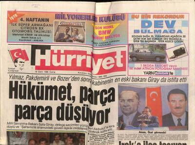 Hürriyet Gazetesi 19 Ekim 1990 - Doğum Günü Hediyesi GZ55347 - 1