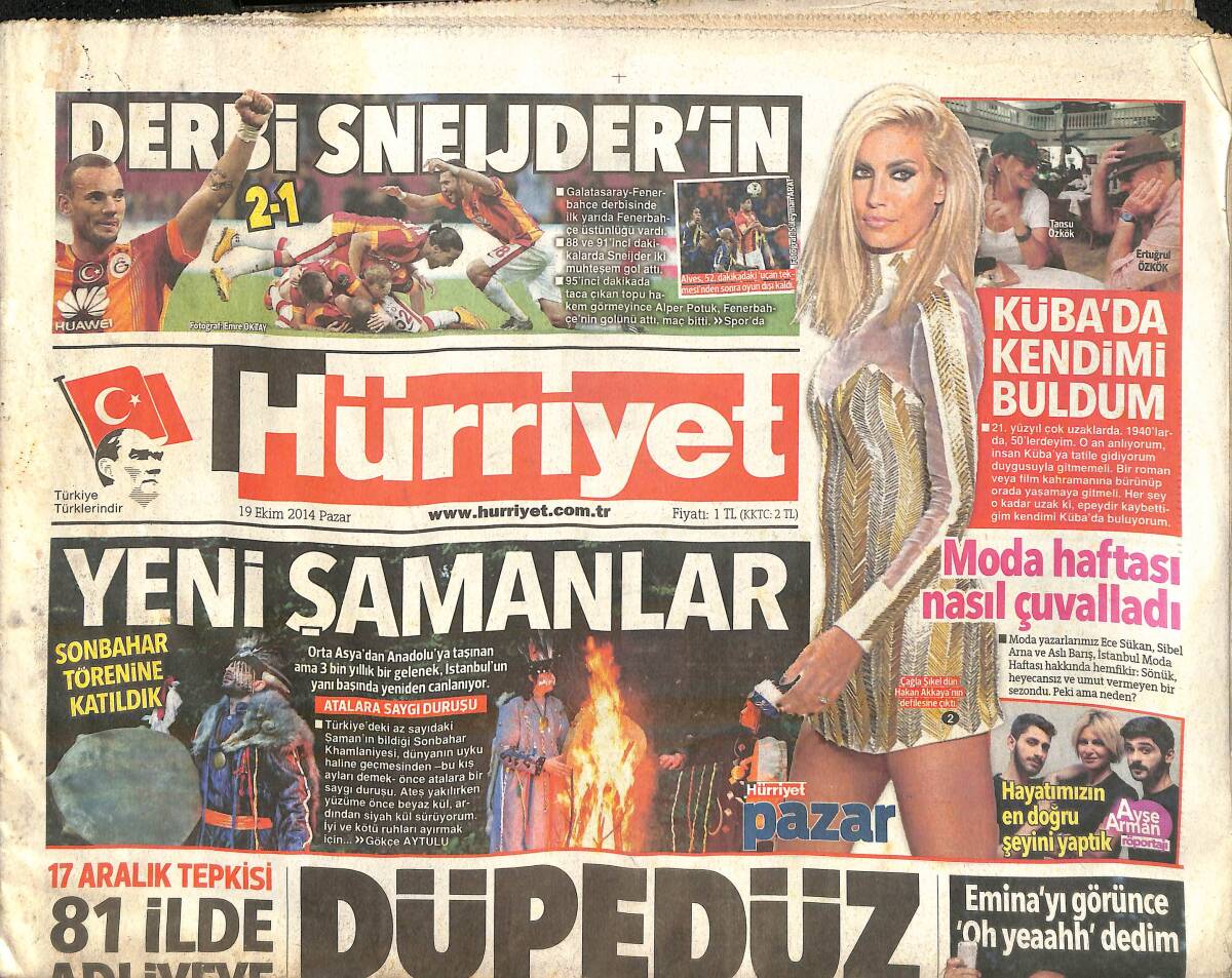 Hürriyet Gazetesi 19 Ekim 2014 - Danimarka IŞİD Sempatizanı İçin Heyet Gönderdi GZ159600 - 1