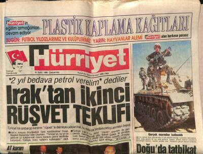 Hürriyet Gazetesi 19 Eylül 1990 - Şoraylara Çirkin Suçlama GZ62393 - 2
