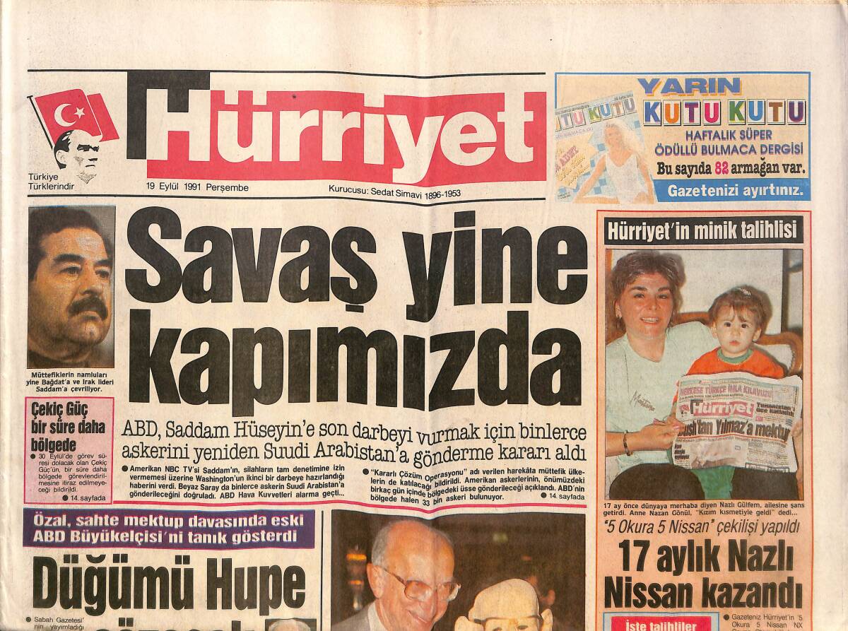 Hürriyet Gazetesi 19 Eylül 1991 - Lenin'in Mumyacısı Hürriyet'e Konuştu - Galatasaray'a Tur Göründü GZ150504 - 1
